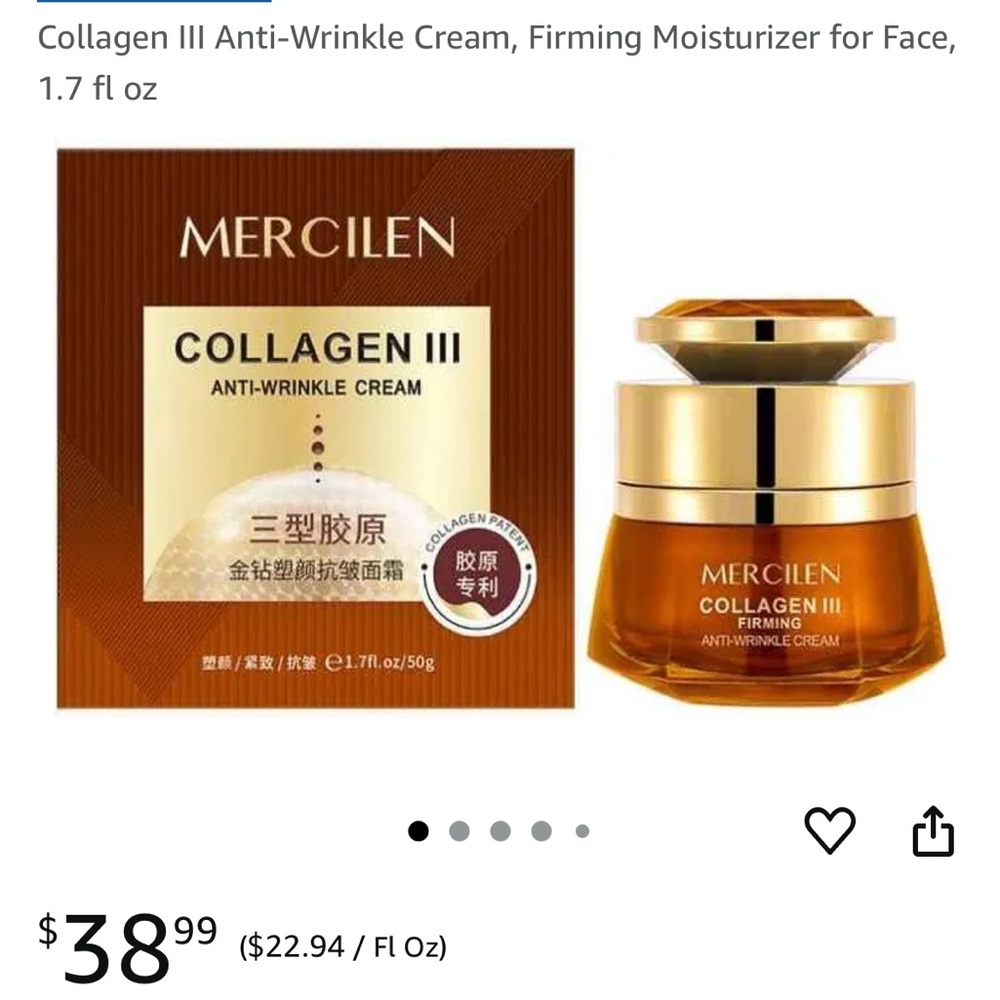 NIB Collagen III Anti-Wrinkle Cream